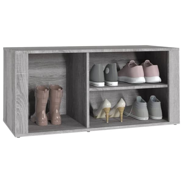 Skoopbevaring - Living skoskab 100x35x45 cm konstrueret træ grå sonoma-eg