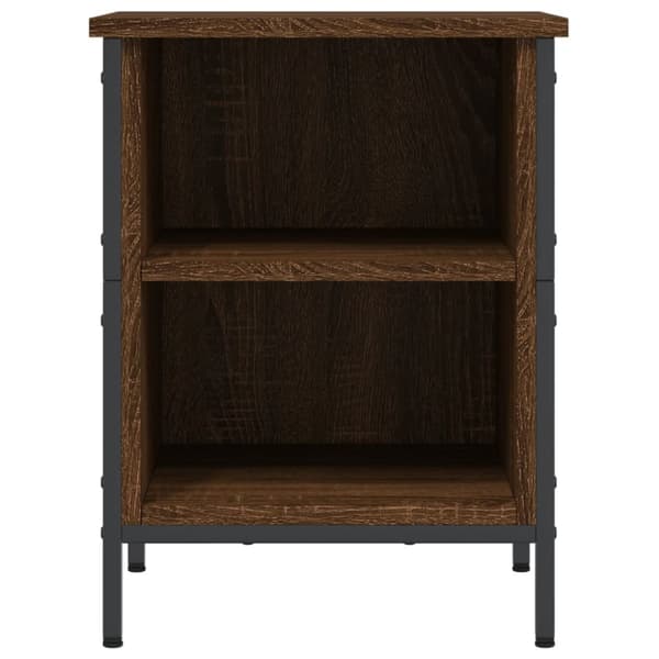 Skoopbevaring - Living skoreol 38x35x50 cm konstrueret træ brun egetræsfarve