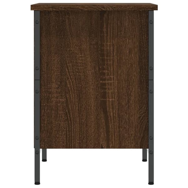 Skoopbevaring - Living skoreol 38x35x50 cm konstrueret træ brun egetræsfarve