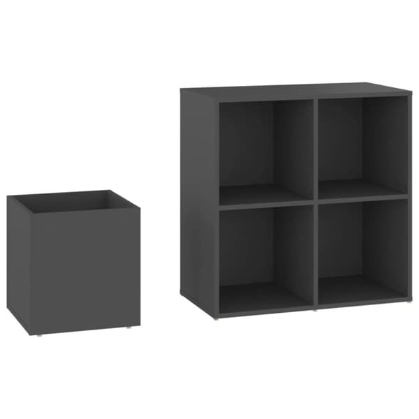 Skoställ & skohyllor - Living Skoskåp grå 105x35,5x70 cm konstruerat trä
