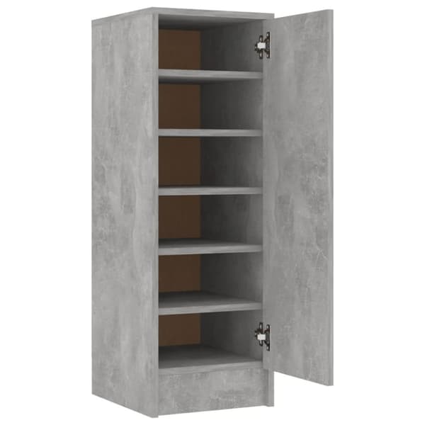 Skoopbevaring - Living skoskab 32x35x92 cm spånplade betongrå