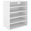 Miniatyrbillede 5 af 11: Skoopbevaring - Living skoreol 60x35x70 cm spånplade hvid