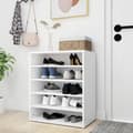 Miniatyrbillede 8 af 11: Skoopbevaring - Living skoreol 60x35x70 cm spånplade hvid