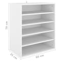 Miniatyrbillede 10 af 11: Skoopbevaring - Living skoreol 60x35x70 cm spånplade hvid