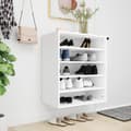 Miniatyrbillede 2 af 11: Skoopbevaring - Living skoreol 60x35x70 cm spånplade hvid