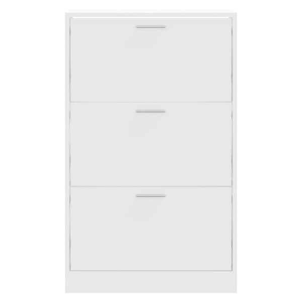 Skoopbevaring - Living skoskab 63x24x103 cm konstrueret træ hvid
