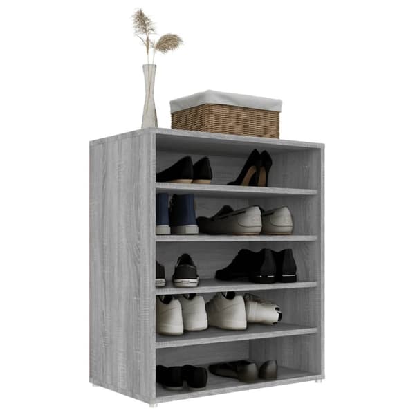 Skoopbevaring - Living skoskab 60x35x70 cm konstrueret træ grå sonoma-eg
