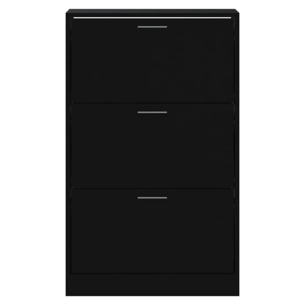 Skoställ & skohyllor - Living Skoskåp svart 63x24x103 cm konstruerat trä