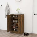 Miniatyrbillede 2 af 10: Skoopbevaring - Living skoskab 60x35x92 cm konstrueret træ røget egetræ