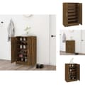 Miniatyrbillede 1 af 10: Skoopbevaring - Living skoskab 60x35x92 cm konstrueret træ røget egetræ