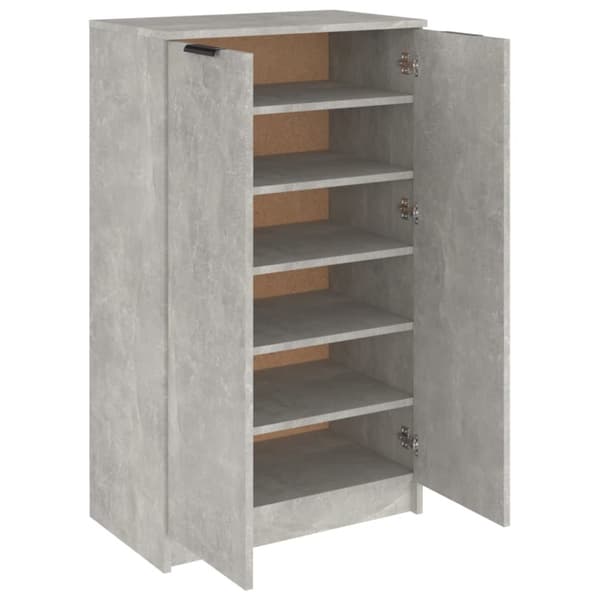 Kenkähyllyt & -telineet - Living Kenkäkaappi betoninharmaa 59x35x100cm tekninen puu