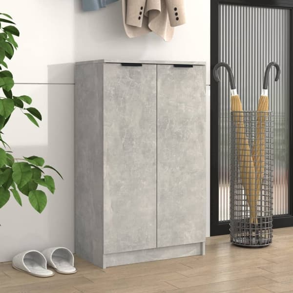 Kenkähyllyt & -telineet - Living Kenkäkaappi betoninharmaa 59x35x100cm tekninen puu