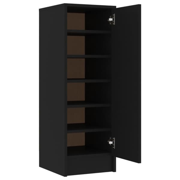 Skoopbevaring - Living skoskab 32x35x92 cm spånplade sort