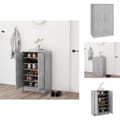 Pikkukuva 1 / 10: Kenkähyllyt & -telineet - Living Kenkäkaappi betoninharmaa 60x35x92 cm tekninen puu