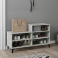 Miniatyrbillede 7 af 11: Skoopbevaring - Living skoreol 102x36x60 cm konstrueret træ betongrå