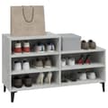 Miniatyrbillede 8 af 11: Skoopbevaring - Living skoreol 102x36x60 cm konstrueret træ betongrå