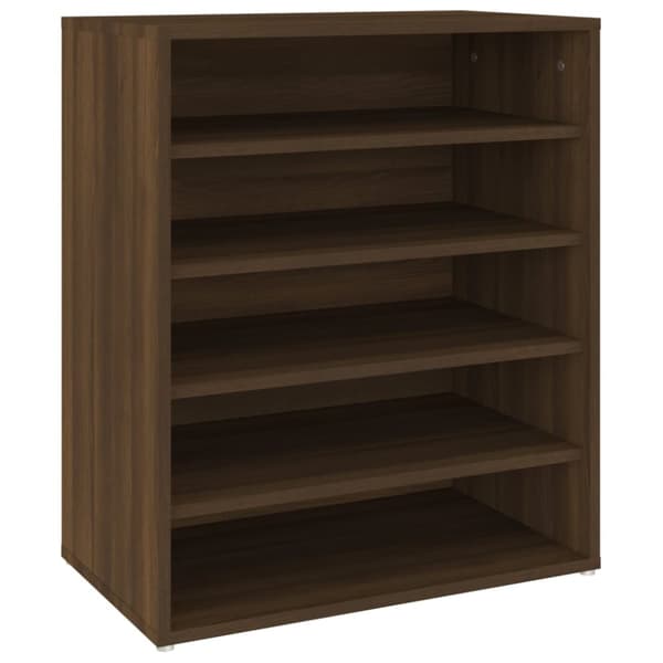 Skoopbevaring - Living skoskab 60x35x70 cm konstrueret træ brun egetræsfarve