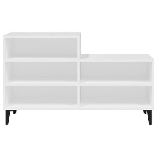 Skoopbevaring - Living skoreol 102x36x60 cm konstrueret træ hvid