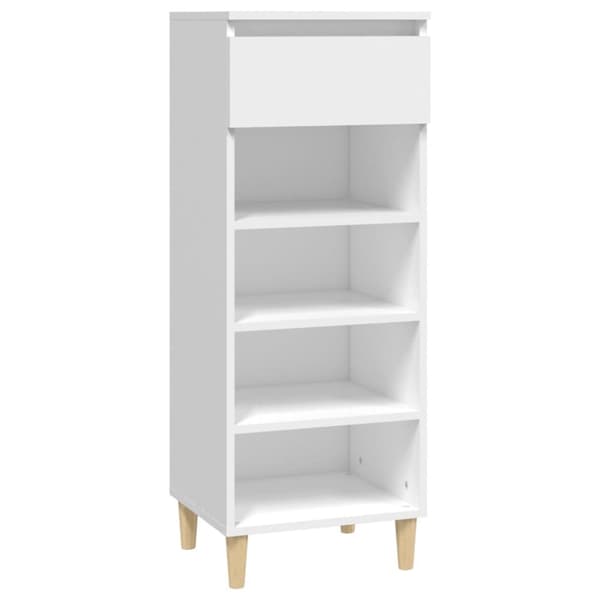 Skoställ & skohyllor - Living Skoskåp vit 40x36x105 cm konstruerat trä