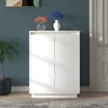 Miniatyrbillede 2 af 11: Skoopbevaring - Living skoreol 60x35x80 cm massivt fyrretræ hvid