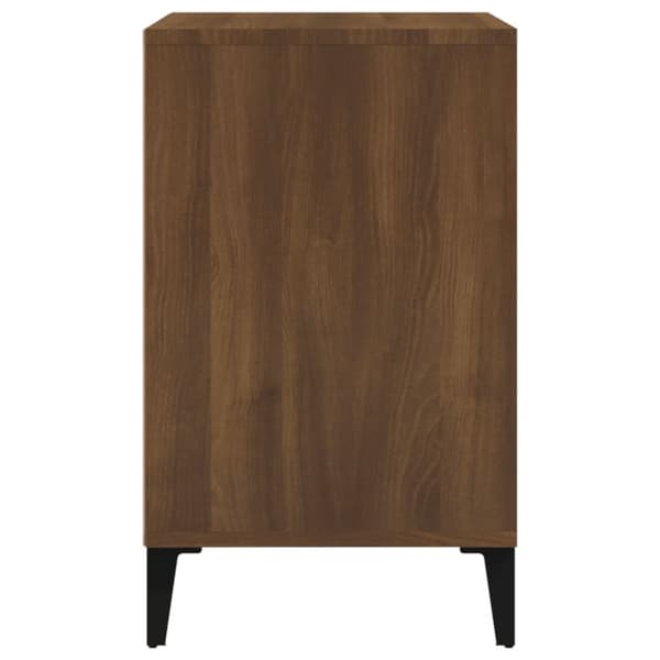 Skoopbevaring - Living skoskab 102x36x60 cm konstrueret træ brun egetræ
