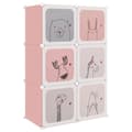 Miniatyrbild 3 av 9: Kubformade förvaringsskåp för barn 6 kuber rosa PP - Förvaring - Förvaringsskåp - Home & Living