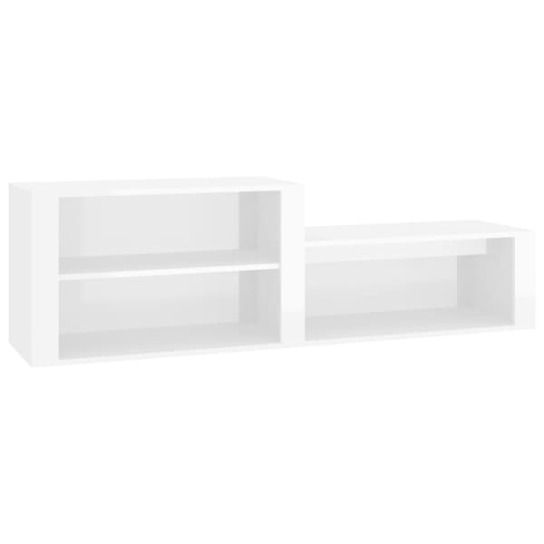 Skoreol 150x35x45 cm konstrueret træ hvid højglans - Skoreol - Skoreoler - Home & Living