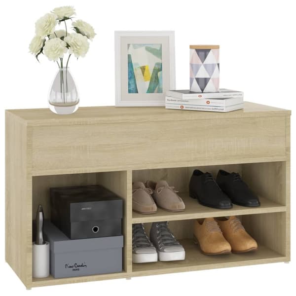 Skoreol 80x30x45 cm spånplade sonoma-eg - Skoreol - Skoreoler - Home & Living