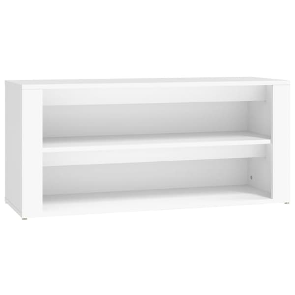 Skoreol 100x35x45 cm konstrueret træ hvid - Skoreol - Skoreoler - Home & Living