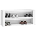 Miniatyrbillede 5 af 9: Skoreol 100x35x45 cm konstrueret træ hvid - Skoreol - Skoreoler - Home & Living