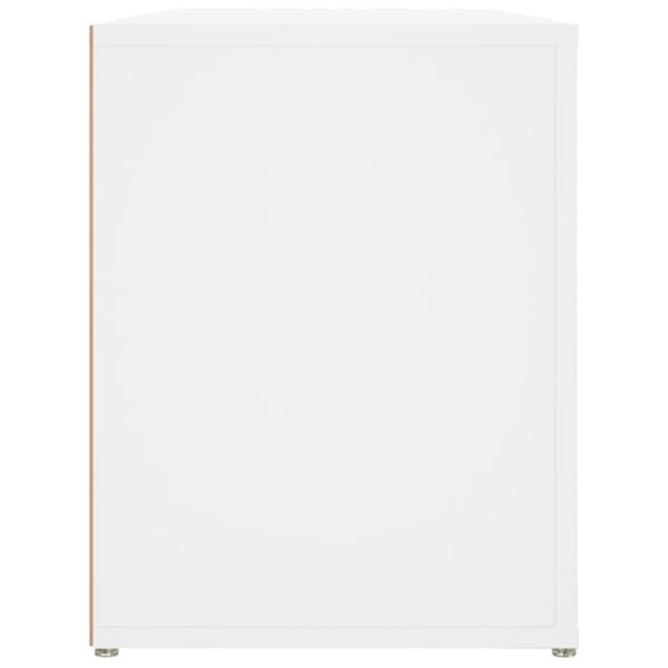 Skoreol 100x35x45 cm konstrueret træ hvid - Skoreol - Skoreoler - Home & Living