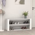 Miniatyrbillede 2 af 9: Skoreol 100x35x45 cm konstrueret træ hvid - Skoreol - Skoreoler - Home & Living