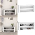 Miniatyrbillede 1 af 9: Skoreol 100x35x45 cm konstrueret træ hvid - Skoreol - Skoreoler - Home & Living