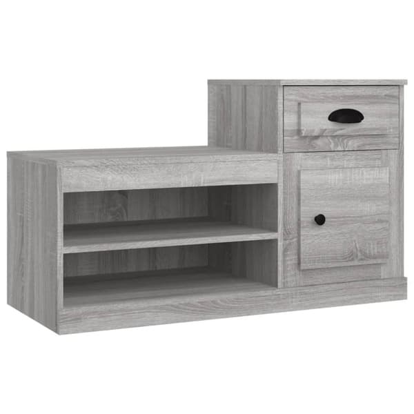 Skoskåp grå sonoma 100x42x60 cm konstruerat trä - Skohylla - Skohyllor - Home & Living