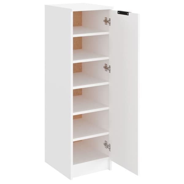 Skoskab 30x35x100 cm konstrueret træ hvid - Skoreol - Skoreoler - Home & Living