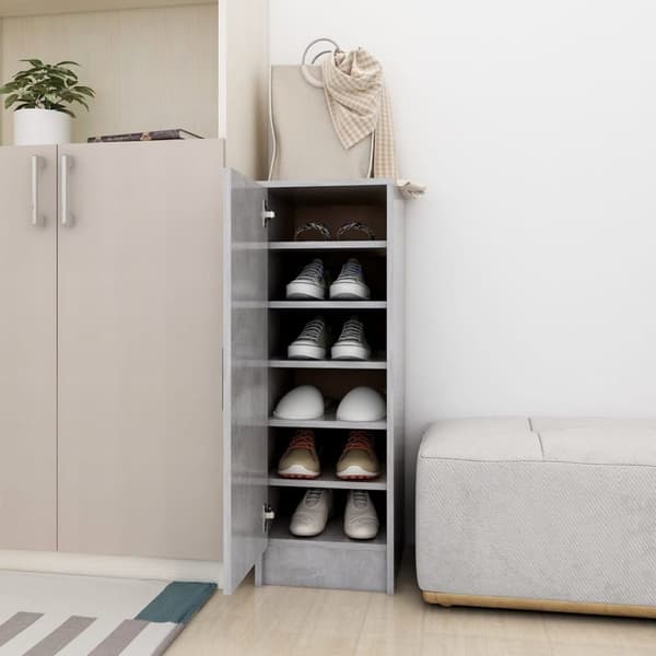 Skoskab 32x35x92 cm spånplade betongrå - Skoskab - Skoskabe - Home & Living