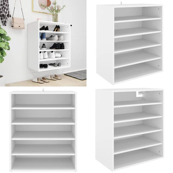 Skoreol 60x35x70 cm spånplade hvid - Skoskab - Skoskabe - Home & Living