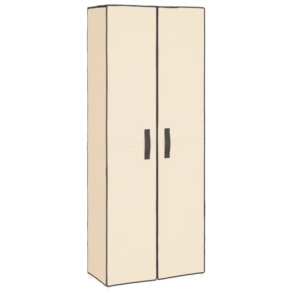 Skoskåp Grädde 60x30x166 cm tyg - Skohylla - Skohyllor - Home & Living