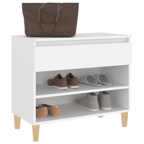 Skoskåp vit 70x36x60 cm konstruerat trä - Skohylla - Skohyllor - Home & Living