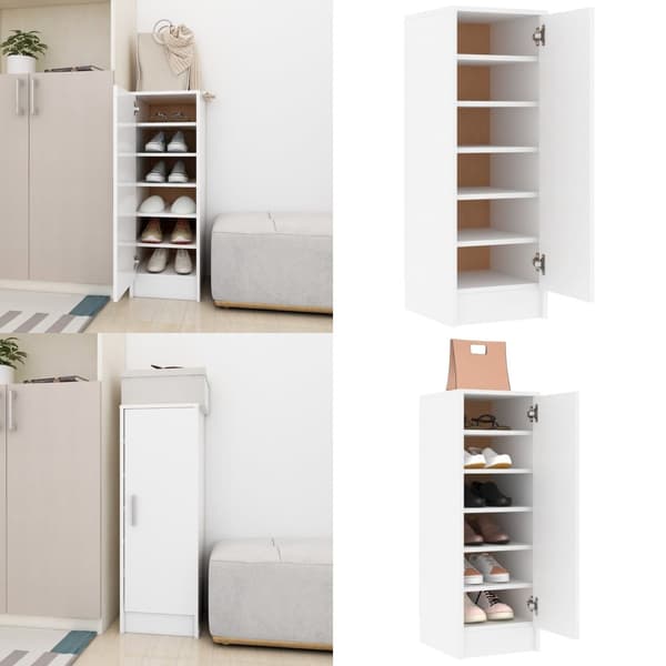 Skoskab 32x35x92 cm spånplade hvid - Skoskab - Skoskabe - Home & Living