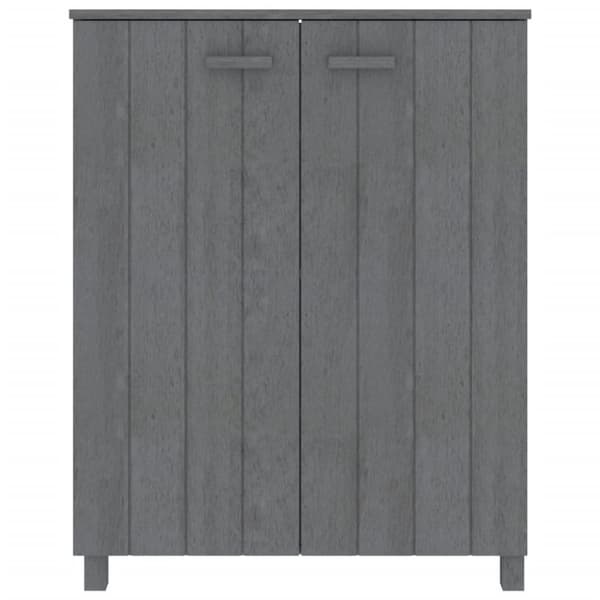 Kenkäkaappi HAMAR tummanharmaa 85x40x108 cm täysi mänty - Kenkäkaappi - Kenkäkaapit - Home & Living