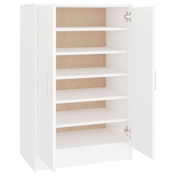Skoskåp vit 60x35x92 cm spånskiva - Skoskåp - Skoförvaring - Home & Living