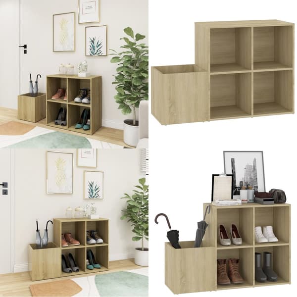 Skoskab 105x35,5x70 cm konstrueret træ sonoma-eg - Skoskab - Skoskabe - Home & Living