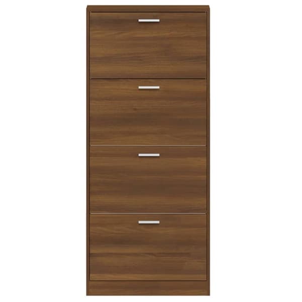 Kenkäkaappi ruskea tammi 59x17x150 cm tekninen puu