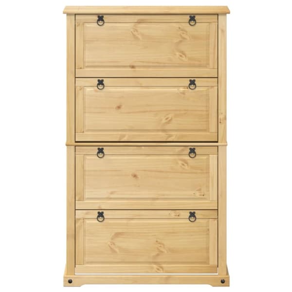 skoskab Corona 99x32x163,5 cm massivt fyrretræ