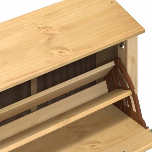 skoskab Corona 99x32x163,5 cm massivt fyrretræ