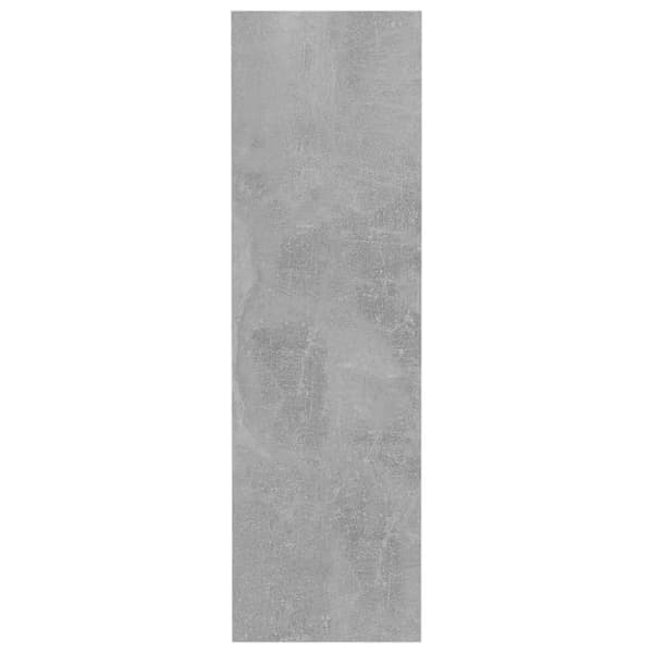 Seinäkenkäkaappi betoninharmaa 80x18x60 cm teknisestä puusta