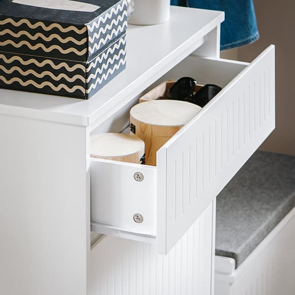 Rootz Shoe Tipper Cabinet - Skoställ - Skoförvaringsorganisator - Mångsidig förvaring - Enkel montering - Slitstarkt MDF-material - 61cm x 100cm x 26c