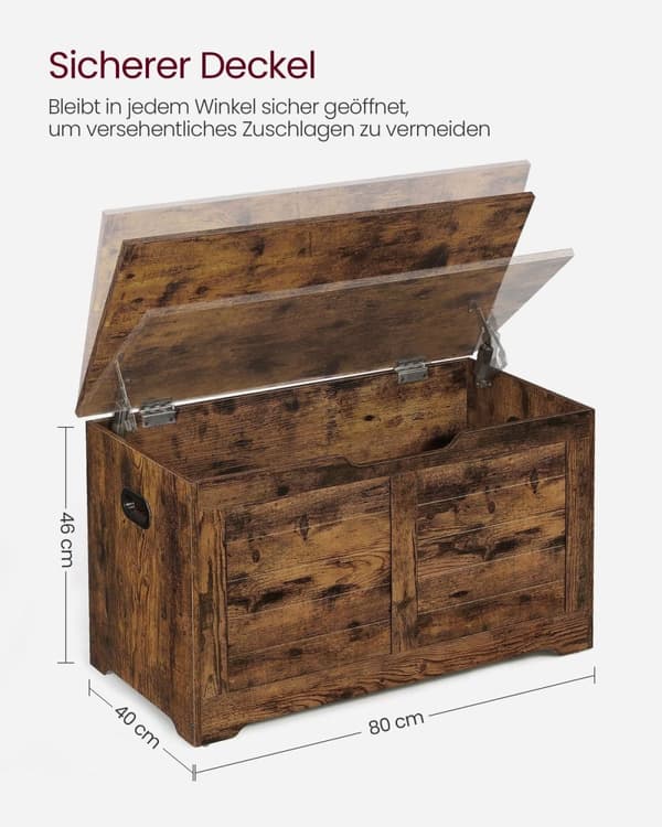 Rootz Vintage Brown -kenkäpenkki - Sisääntulopenkki - Säilytyspenkki - Lastulevy Materiaali - 40cm x 80cm x 46cm - Max. Staattinen kantavuus 136 kg -