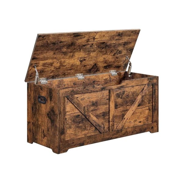 Rootz Vintage Brown Skobænk - Entrébænk - Spånplademateriale - 100 kg Maks. belastningskapacitet - 100 cm x 40 cm x 46 cm